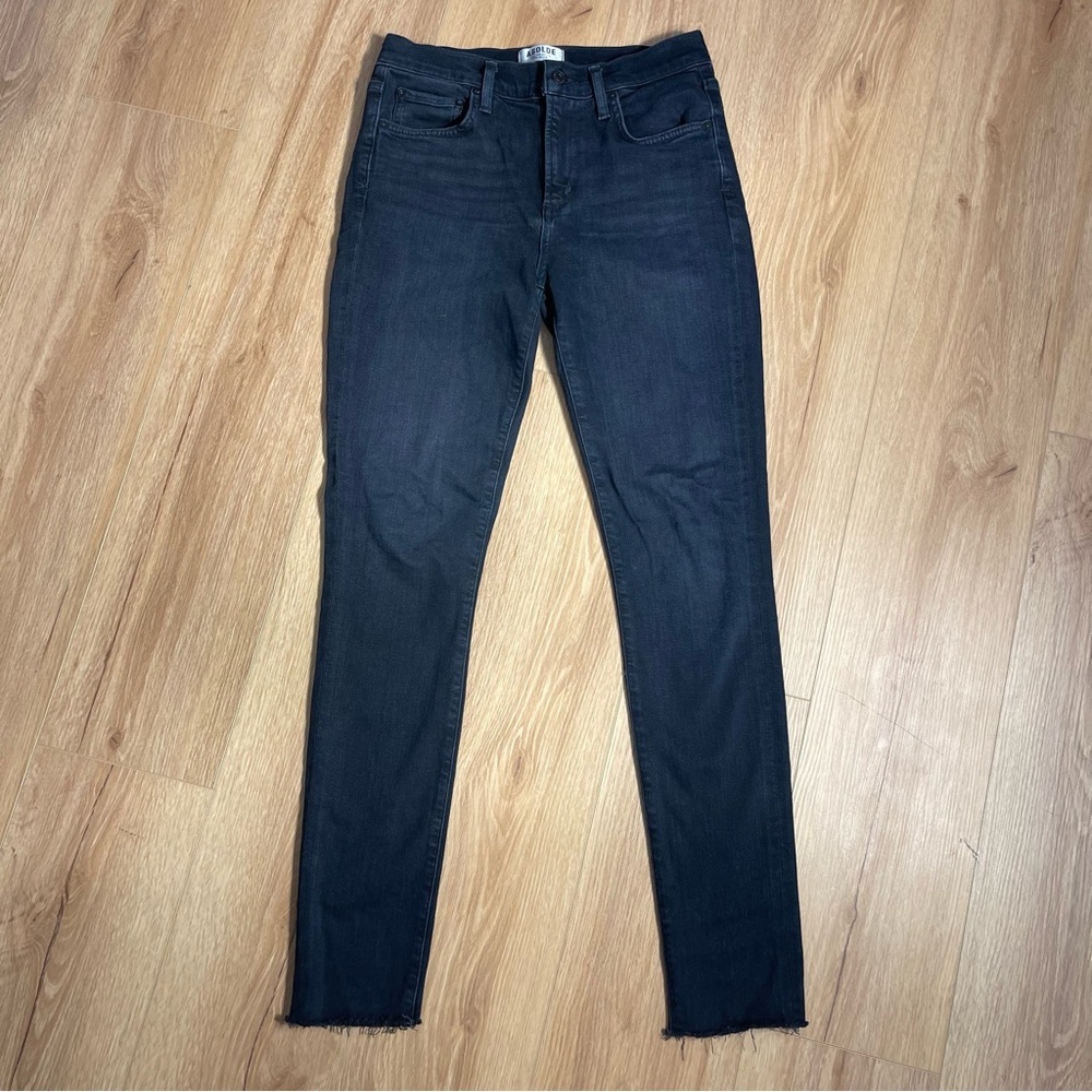 AGOLDE High Rise Sophie Jean with Raw Hem Super Soft‎ Denim Women’s Size 27